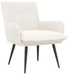 vidaXL Sessel Creme Boucl&eacute;