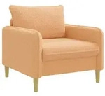 vidaXL XL-Sessel Beige Boucl&eacute;