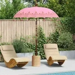 vidaXL Balinesischer Sonnenschirm 260 Rosa 180-190 cm