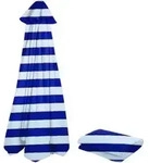 Sonnenschirm Ersatzbezug 3m 350cm 250cm 270 cm 8 streben Blau und Wei&szlig;