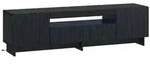 vidaXL LED-TV-Schrank Schwarz Holzwerkstoff