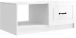 vidaXL Couchtisch Hochglanz Wei&szlig; 90 x 50 x 37 cm Holzwerkstoff