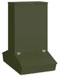 vidaXL Schweinfutterspender Olive Gr&uuml;n 82 x 51 x 91,5 cm