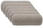 vidaXL Kissenbezug 6 pcs HEERLEN Hellgrau &Oslash; 15 x 40 cm Boucl&eacute;