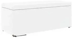 vidaXL Hocker Wei&szlig; 101 x 41 x 40 cm Kunstleder und Engineering Holz