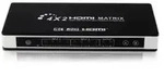 HDMI Matrix 4x2 Switch/Splitter UHD 4K2K 3D mit EDID-Funktion