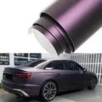 Blueshyhall Auto Folie Lila Schwarz Matt/Satin Matte Dunkellila Schwarz