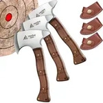 Beil Set 3teilig 20cm Camping Handbeil Scheide Drei &Auml;xte