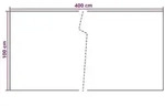 vidaXL Balkonsichtschutz Dunkelgrau 400 x 100 cm Poly-Rattan