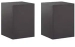 vidaXL Pflanzenst&auml;nder 2 pcs Schwarz 30 x 30 x 40 cm Stahl