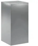 vidaXL Pflanzenst&auml;nder Silber 40 x 40 x 80 cm Stahl