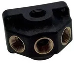 Druckluft Wanddose 4er Kunststoff Wandverteiler 1/2 Innengewinde