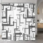 Duschvorhang 180x200cm Block Antischimmel wasserabweisend Polyester 12