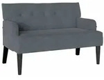 vidaXL Chesterfield Bank Dunkelgrau 112 x 65,5 x 75 cm Samt