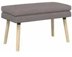 vidaXL Doppellagige Bank Taupe 80 x 40 x 47 cm Stoff