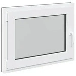 Kellerfenster RISOR Anthrazit 80 x 50 cm PVC und Glas