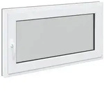 Kellerfenster RISOR Anthrazit 120 x 60 cm PVC und Glas