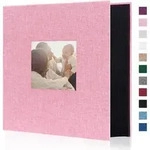 Fotoalbum 10x15 600 Leinen Slip Kapazit&auml;t 600 Fotos Rosa