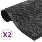 vidaXL Schmutzfangmatten 2 Stk. Rechteckig Getuftet 80x120cm Anthrazit
