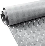ANRO TPE-L&auml;ufer Flachnoppen Grau 3 mm, 100 x 50 cm, zugeschnitten