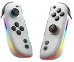 Joysticks f&uuml;r Nintendo Switch mit Hall Effekt RGB Beleuchtung Controller Wei&szlig;