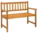 vidaXL Gartenbank 2-Sitzanzahl 110 x 55 x 90 cm Massivholz Akazie