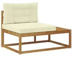 vidaXL Outdoor Endsofa Natur 115 x 83 x 73 cm Massivholz Akazie