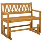 vidaXL Garten Schaukeltbank Natur 110 x 59 x 97 cm Massivholz Akazie