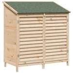 vidaXL Garten Shed Natur 106 x 56 x 113,5 cm Massivholz aus Fichte