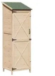 vidaXL Garten Shed Natur 59,5 x 56 x 176,5 cm Holzwerkstoff