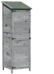 vidaXL Garten Shed Grau 59,5 x 56 x 176,5 cm Holzwerkstoff