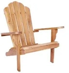 vidaXL Garten-Adirondack-Stuhl Natur Massivholz Teak