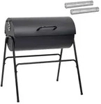 vidaXL Outdoor Grill 3 pcs 80 x 73 x 90 cm Schwarz Metall