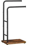 Handtuchst&auml;nder freistehend 2 Stangen 40 x 24 x 80,5 cm Schwarz