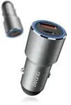 Dudao USB / USB Autoladeger&auml;t Typ C Power Delivery Schnellladung 22,5 W Grau