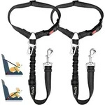Hundegurt Auto Kopfst&uuml;tzen-R&uuml;ckhalte Sicherheitsgurt Reflektor 2Pcs