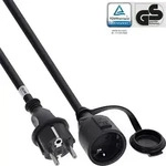 InLine&reg; Schutzkontakt-Verl&auml;ngerung, Outdoor IP44, Ber&uuml;hrungsschutz, 15m Kabel