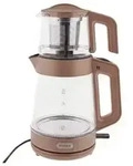 Mulex Tee Express 2-in-1 Teekocher & Wasserkocher aus Glas - 1L + 2L - Kupfer