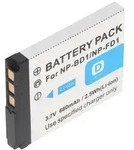 Akkutyp passend f&uuml;r Sony NP-BD1 Akku, NP-FD1, DSC-T2, T200, T70, T75