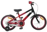 vidaXL Kinderfahrrad 16 Zoll f&uuml;r 4-6 Jahre alt Blau Schwarz