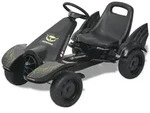 vidaXL Pedal Go-Kart mit verstellbarem Sitz Schwarz