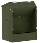 vidaXL Kaninchenf&uuml;tterer Olive Gr&uuml;n 33,5 x 25,5 x 45,5 cm