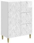 vidaXL Sideboard Hochglanz Wei&szlig; 66 x 34,5 x 90 cm Holzwerkstoff