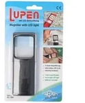Lupe mit LED-Beleuchtung und 3fach Vergr&ouml;sserung Farbe Schwarz inklusive...