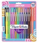 Papermate Flair Candy Pop, Verschlossener Gelschreiber, Mehrfarben, Mehrfarben,