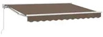 vidaXL Manuell einziehbare Markise Taupe 5 x 3 m