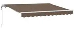 vidaXL Ausziehbare Markise Taupe 350 x 250 cm Stoff und Aluminium