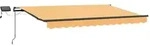 vidaXL Einziehbare Markise Sand 400 x 300 cm Stoff