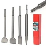 Mei&szlig;elset SDS-Plus 4-teilig 10 Zoll Karbid Spitzen Flach gebogen