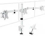 Monitor Tischhalterung 3er 13 27 7kg neigbar schwenkbar wei&szlig;